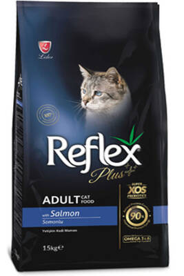 Reflex Plus Somonlu Yetişkin Kedi Maması 15kg - 1