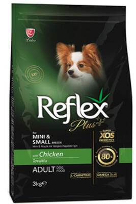 Reflex Plus Tavuklu Küçük Irk Yetişkin Köpek Maması 3kg - 1