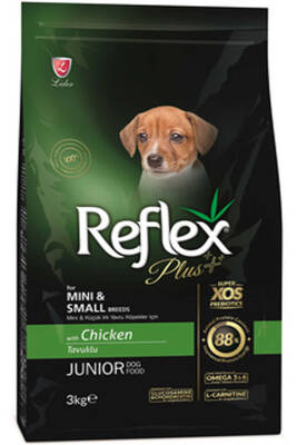 Reflex Plus Tavuklu Mini ve Küçük Irk Yavru Köpek Maması 3kg - 1