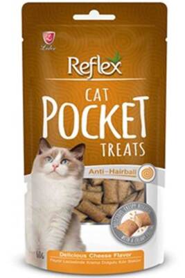 Reflex Pocket Anti Hairball Sığır Etli Ve Maltlı Kedi Ödülü 60gr - 1