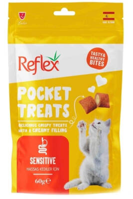 Reflex Pocket Treats Sensitive Hassas Kediler İçin Özel Ödül Maması 60gram - 1