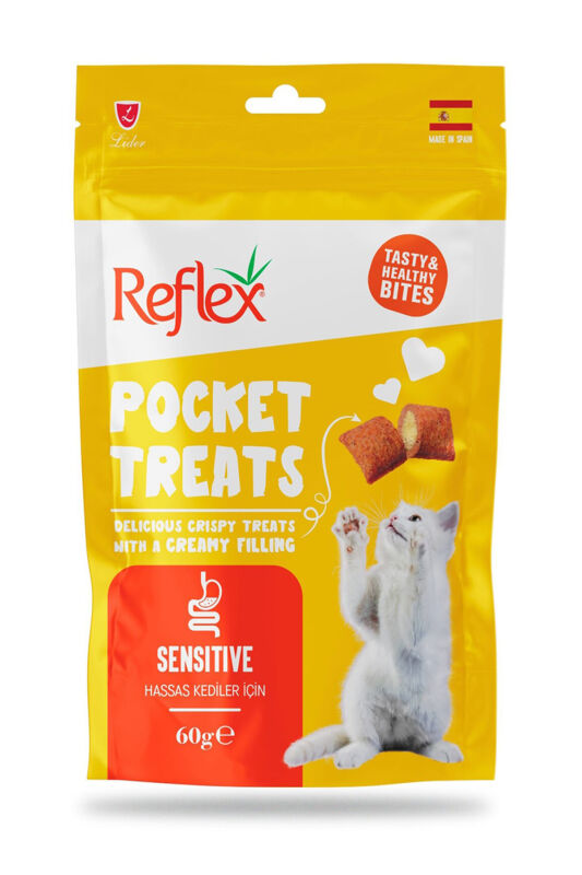 Reflex Pocket Treats Sensitive Hassas Kediler İçin Özel Ödül Maması 60gram - 1