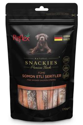 Reflex Snackies Füme Somon Etli Şeritler Köpek Ödül Maması 170gr - 1