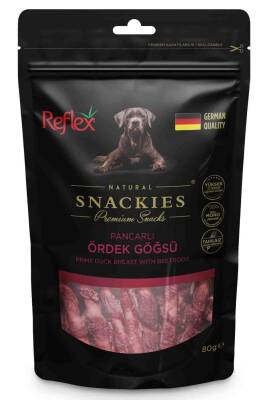 Reflex Snackies Pancarlı Ördek Göğsü Köpek Ödül Maması 80gr - 1