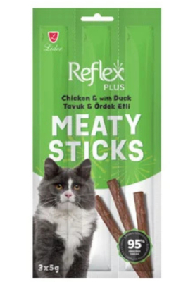 Reflex Stick Tavuk ve Ördekli Kedi Ödül Çubuğu 3x5gr - 1