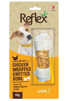 Reflex Tavuk Düğümlü Köpek Ödül Kemiği 40gr - 1