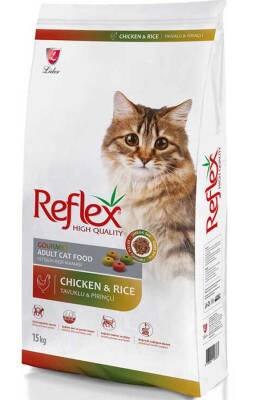 Reflex Tavuklu Renkli Taneli Yetişkin Kedi Maması 15kg - 1