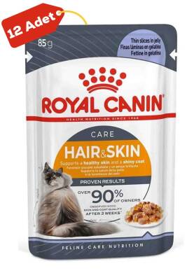 Royal Canin Hair & Skin Jöleli Kedi Konservesi 12x85gr 12li - 1