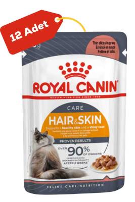 Royal Canin Hair&Skin Gravy Kedi Konservesi 12x85 Gram 12li - 1