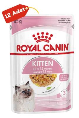 Royal Canin Kitten Jelly Yavru Kedi Konservesi 12x85gr 12li - 1