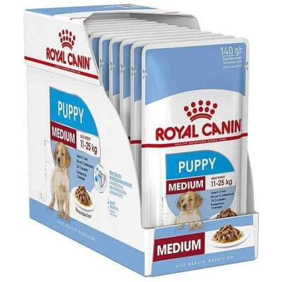 Royal Canin Orta Irk Yavru Köpek Konservesi 10x140gr - 1