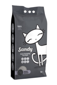 Sandy Ekstra Topaklanan Aktif Karbonlu Kedi Kumu 10 KG - SANDY