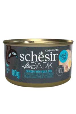 Schesir After Dark Tavuk Etli ve Bıldırcın Yumurtalı Yetişkin Kedi Konservesi 80gr - 1