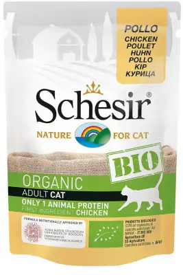 Schesir Bio Range Tavuklu Yetişkin Kedi Konservesi 85gr - 1