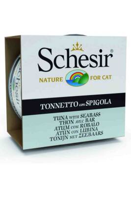 Schesir Cat Jelly Ton Balıklı ve Levrekli Balıklı Yetişkin Kedi Konservesi 85gr - 1