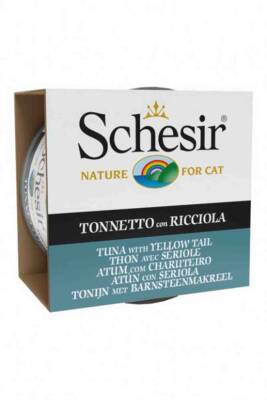 Schesir Cat Jelly Ton Balıklı ve Sarı Kuyruk Balıklı Yetişkin Kedi Konservesi 85gr - 1