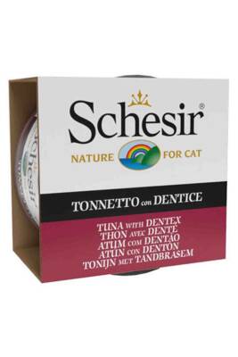 Schesir Cat Jelly Ton Balıklı ve Sinarit Balıklı Yetişkin Kedi Konservesi 85gr - 1