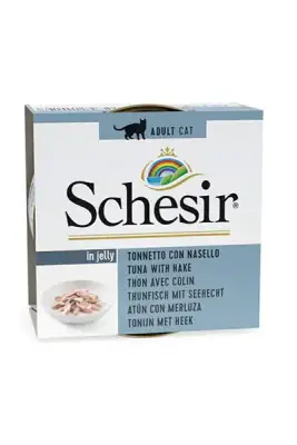 Schesir Jöle İçinde Tuna ve Barlam Balıklı Yetişkin Kedi Konservesi 85gr - 1