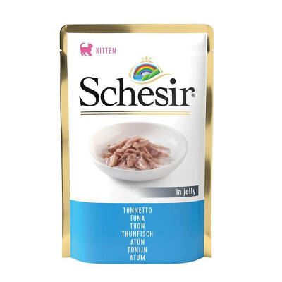 Schesir Pouch Jöle İçinde Ton Balıklı Yavru Kedi Konservesi 85 Gr - 1