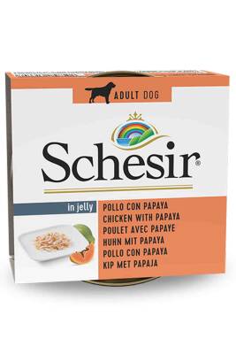 Schesir Tavuk Filetolu ve Papayalı Köpek Konservesi 150gr - 1