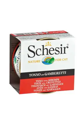 Schesir Ton Balıklı Ve Karidesli Jöleli Kedi Konservesi 85gr - 1