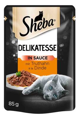 Sheba Delikatesse Hindili Gravy Soslu Yetişkin Kedi Konservesi 85gr - 1