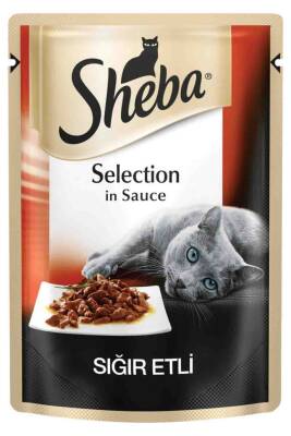 Sheba Pouch Sığır Etli Yetişkin Kedi Konservesi 85gr - 1