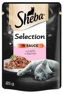 Sheba Pouch Somon Balıklı Yetişkin Kedi Konservesi 85gr - 1