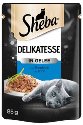 Sheba Pouch Ton Balıklı Jöleli Yetişkin Kedi Konservesi 85gr - 1