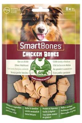 SmartBones Küçük Irk Köpekler için Tavuklu Ödül Kemiği 128gr (8li) - 1