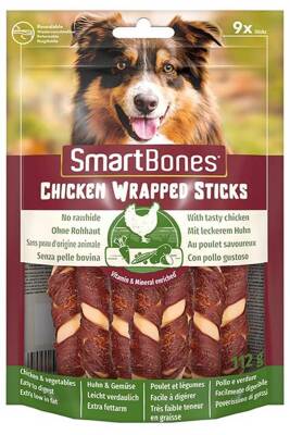 SmartBones Tavuk Sargılı Stick Mini Köpek Ödülü 112gr (9lu) - 1