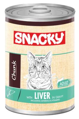 Snacky Ciğerli Yetişkin Kedi Konservesi 400gr - 1