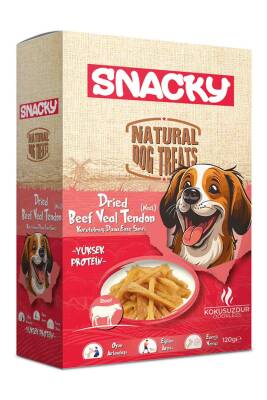 Snacky Kurutulmuş Dana Ense Siniri Köpek Ödül Maması 120gr - 1