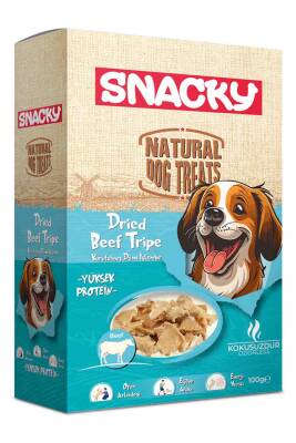 Snacky Kurutulmuş Dana İşkembe Köpek Ödül Maması 100gr - 1