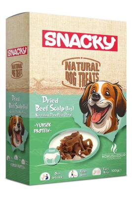 Snacky Kurutulmuş Dana Paça Derisi Köpek Ödül Maması 100gr - 1