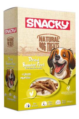 Snacky Kurutulmuş Horoz Ayak Köpek Ödül Maması 100gr - 1