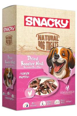 Snacky Kurutulmuş Horoz Boyun Köpek Ödül Maması 100gr - 1