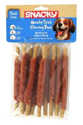 Snacky Munchy Ördek Sargılı Köpek Ödülü 120gr 13cm 10lu - 1