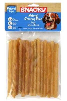 Snacky Natural Köpek Burgu Çubuk 15li 13cm 105gr - 1