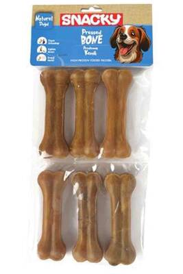 Snacky Natural Köpek Çiğneme Kemiği 10cm 6lı - 1