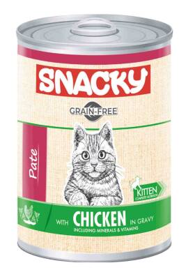 Snacky Tahılsız Tavuklu Yavru Kedi Konservesi 400gr - 1