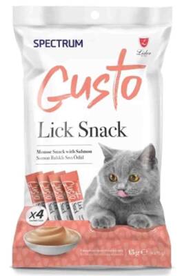 Spectrum Gusto Somonlu Sıvı Kedi Ödül Maması 15gr(4lü) - 1