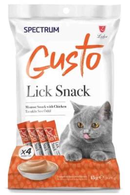 Spectrum Gusto Tavuklu Sıvı Kedi Ödül Maması 15gr (4lü) - 1