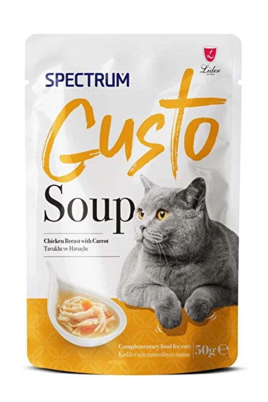 Spectrum Gusto Tavuklu ve Havuçlu Kedi Çorbası 50gr - 1