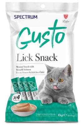 Spectrum Gusto Ton Balığı ve Somonlu Sıvı Kedi Ödül Maması 15gr (4lü) - 1