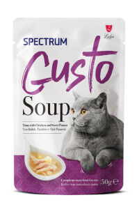 Spectrum Gusto Ton Balıklı Tavuklu ve Tatlı Patatesli Kedi Çorbası 50gr - SPECTRUM