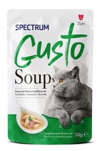 Spectrum Gusto Ton Balıklı Uskumrulu ve Brokolili Kedi Çorbası 50gr - SPECTRUM