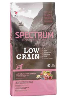 Spectrum Low Grain Kuzu Etli ve Yaban Mersinli Orta Irk Yavru Köpek Maması 12+1 Kg - 1