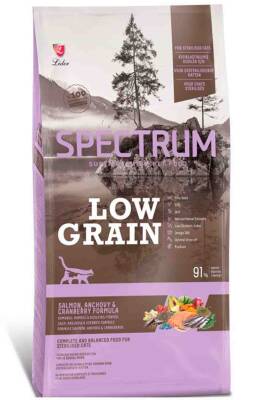 Spectrum Low Grain Somonlu ve Hamsili Kısırlaştırılmış Yetişkin Kedi Maması 12+1kg - 1