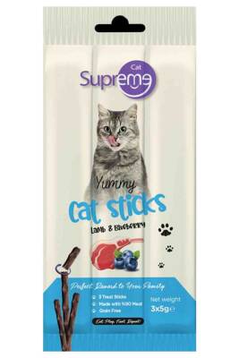 Supreme Cat Kuzu Ve Yaban Mersinli Ödül Çubuk 3x5gr - 1